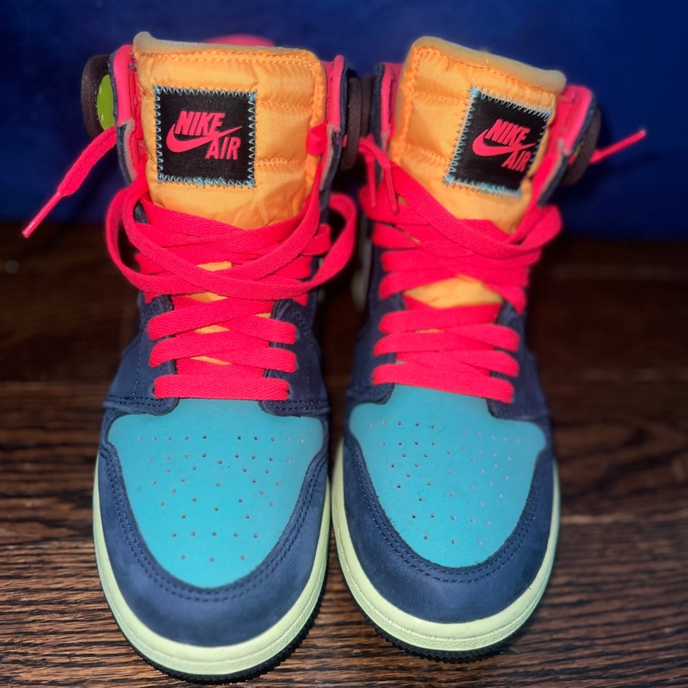 Nike Air Vibrant High-Tops with Neon Accents